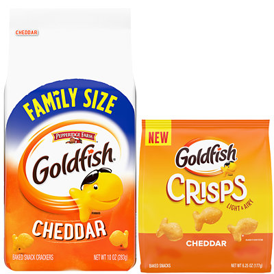 6.25-oz. Or 10-oz. Family Size Goldfish Crackers.