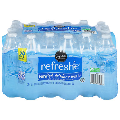 Signature Sel Refreshe Purified Drinking Water - 24-8 Fl Oz - Safeway