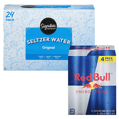 24-pk., 12-oz. cans. Or 4-pk., 8.4-oz. Red Bull. +CRV(CA...