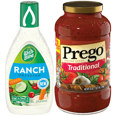 15-oz. Or 14.5-24-oz. Prego Pasta Sauce.