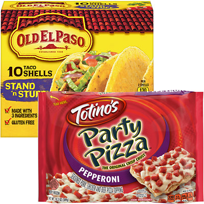 4.6-6.6-oz. shells or 10-oz. sauce Or 9.8-10.9-oz. Totino’s...