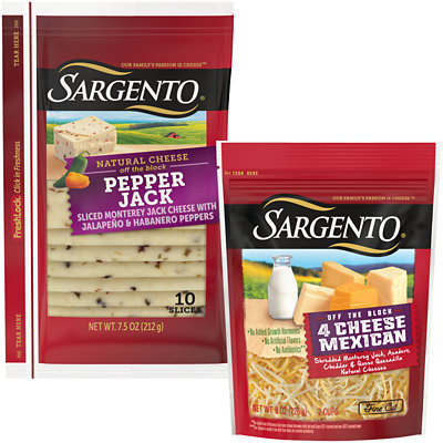 Sargento Shredded or Sliced Cheese