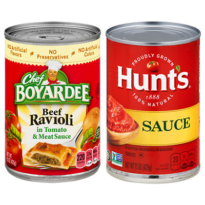 7.25-7.5-oz. Or 14.5-15-oz. Pasta or 15-oz. Hunt’s Tomato...