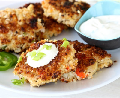 Best Light Crab Cakes with Quick JalapenoLime Sauce Haggen