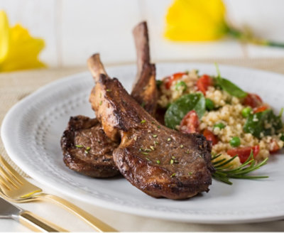 Cast Iron Lamb Chops with Couscous Salad JewelOsco