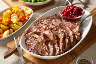 Dijon and Herb Rubbed Beef Roast with Cranberry Sauce JewelOsco