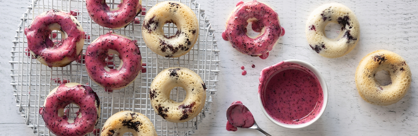 Gluten-Free Baked Blueberry Donuts 