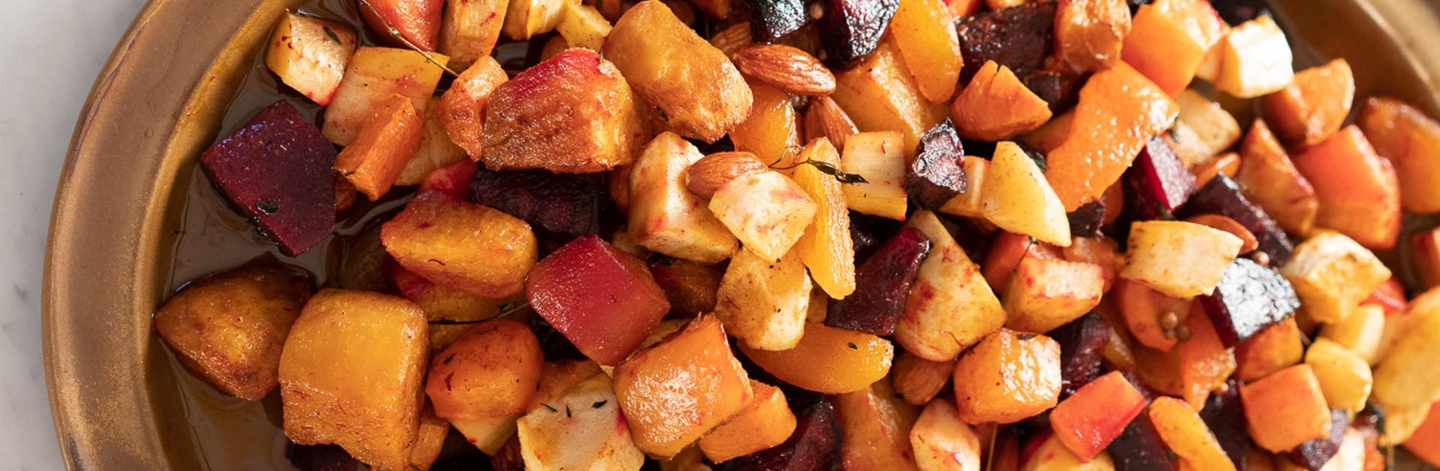 Roasted Root Vegetables With Smoked Paprika, Coriander and Thyme