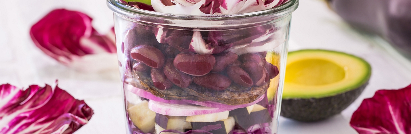 Vegan Purple Goddess Salad Jar