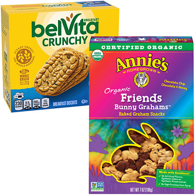 7-8.8-oz. Or 7-7.5-oz. Annie’s Crackers or Grahams.
