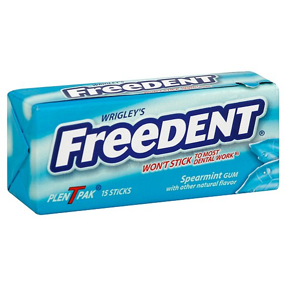 Freedent Gum Spearmint Plen T Pak - 15 Count