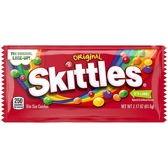 Skittles Original Chewy Candy Full Size Bag - 2.17 Oz