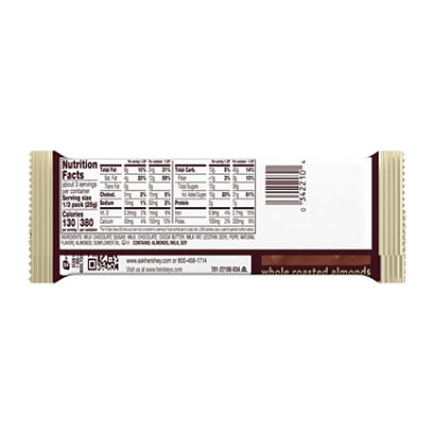 Hersheys Milk Chocolate With Whole Almonds King Size Candy Bar - 2.6 Oz - Image 2