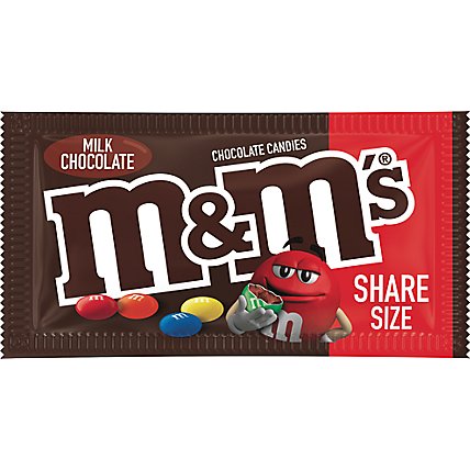 M&M'S Milk Chocolate Candy Share Size Bag - 3.14 Oz - Image 1