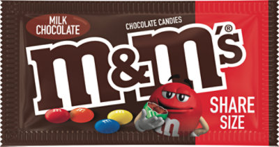 M&M'S Milk Chocolate Candy Share Size Bag - 3.14 Oz