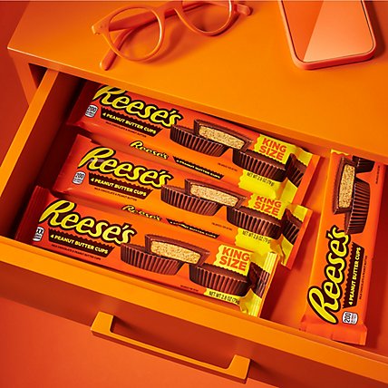 Reeses Peanut Butter Cups Milk Chocolate King Size - 4 Count - Image 5