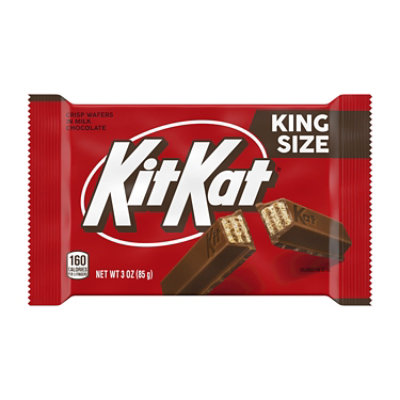 KIT KAT Milk Chocolate Wafer King Size Candy Bar - 3 Oz - Image 1