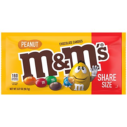 M&M'S Peanut Milk Chocolate Candy Sharing Size - 3.27 Oz - Image 2