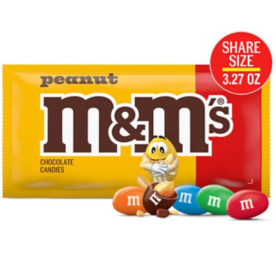 M&M'S Peanut Milk Chocolate Candy Sharing Size - 3.27 Oz - Image 1