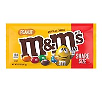 M&MS Peanut Milk Chocolate Candy Sharing Size - 3.27 Oz