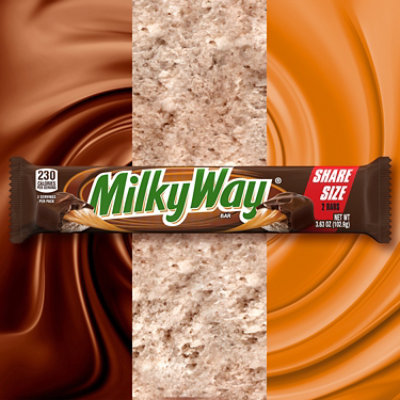 Milky Way Milk Chocolate 2-To-Go Candy Bar Sharing Size 3.63 Oz - Image 2