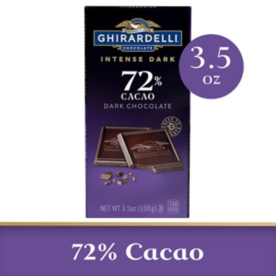 Ghirardelli Intense Dark 72% Cacao Chocolate Bar - 3.5 Oz - Image 1