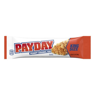 Payday Peanut Caramel King Size Candy Bar - 3.4 Oz - Image 1