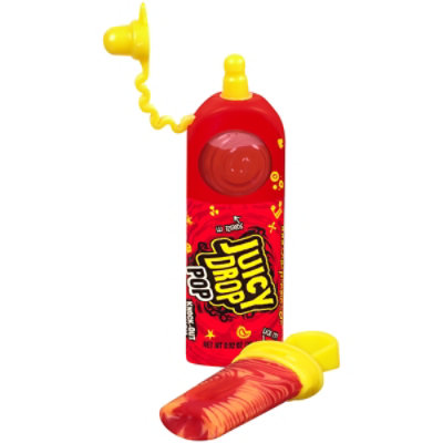 Juicy Drop Pop Assorted Flavors Sweet Lollipops Candy With Sour Liquid - 0.92 Oz