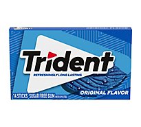 Trident Original Flavor Sugar Free Gum - 14 Count