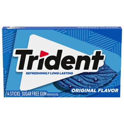 Trident Sugar Free With Xylitol Original Flavor Gum - 14 Count