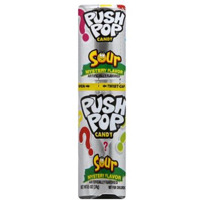 Topps Push Pop Fruit Candy Strawberry - 0.5 Oz - Image 1