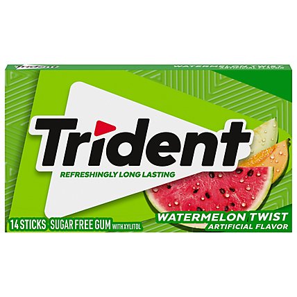 Trident Gum Sugarfree with Xylitol Watermelon Twist - 18 Count - Image 2