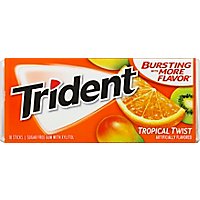 Trident Gum Sugar Free With Xylitol Tropical Twist - 18 Count - Image 2