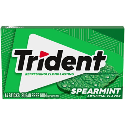 Trident Sugar Free With Xylitol Spearmint Gum - 14 Count