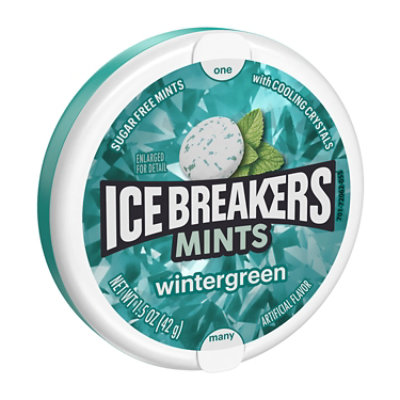 Ice Breakers Wintergreen Sugar Free Mints Tin - 1.5 Oz - Image 1