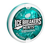 ICE BREAKERS Wintergreen Flavored Sugar Free Breath Mints Tin - 1.5 Oz
