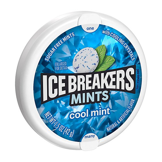 ICE BREAKERS Coolmint Sugar Free Breath Mints Tin - 1.5 Oz