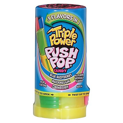 Ontkennen Zeemeeuw Schema Push Pop Triple Power Candy 3 In 1 Lollipops - 1.2 Oz - Star Market