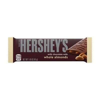 HERSHEY'S Milk Chocolate With Whole Almonds Candy Bar  1.45 Oz