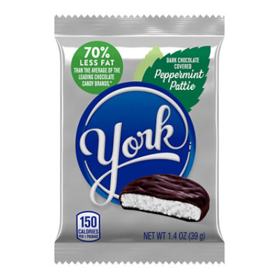 York Dark Chocolate Peppermint Patties Candy Pack - 1.4 Oz - Image 1