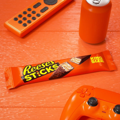 Reeses Sticks Milk Chocolate Peanut Butter Wafer King Size Candy Pack - 3 Oz - Image 5