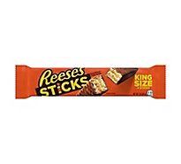 Reeses Peanut Butter Sticks Crispy Wafers Milk Chocolate King Size - 4 Count