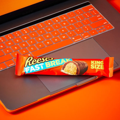 Reeses Fast Break Milk Chocolate Peanut Butter And Nougat King Size Candy Bar - 3.5 Oz - Image 4