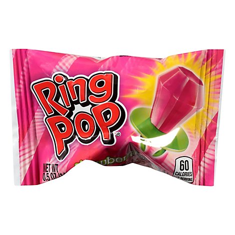 Ring Pop Candy Blue Raspberry - 0.5 Oz