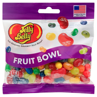 Jelly Belly Jelly Beans Fruit Bowl Candy Bag - 3.5 Oz - Image 1