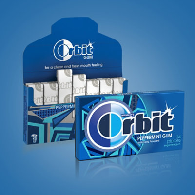 Orbit Sugar Free Chewing Gum Peppermint Single Pack - 14 Count - Image 3