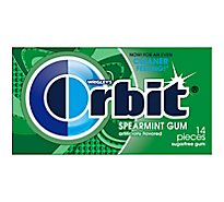 Orbit Sugar Free Chewing Gum Spearmint Single pack - 14 Count