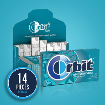 Orbit Sugar Free Chewing Gum Wintermint Multipack - 3-14 Count - Image 3