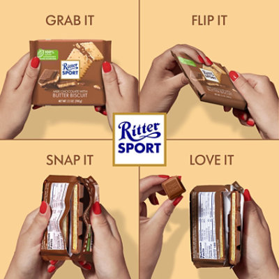 Ritter Sport Milk Chocolate with Butter Biscuit - 3.5 Oz - Image 5