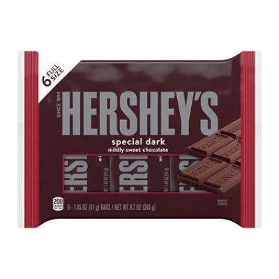 Hershey's Special Dark Chocolate Candy Bars - 6-1.55 Oz - Image 2